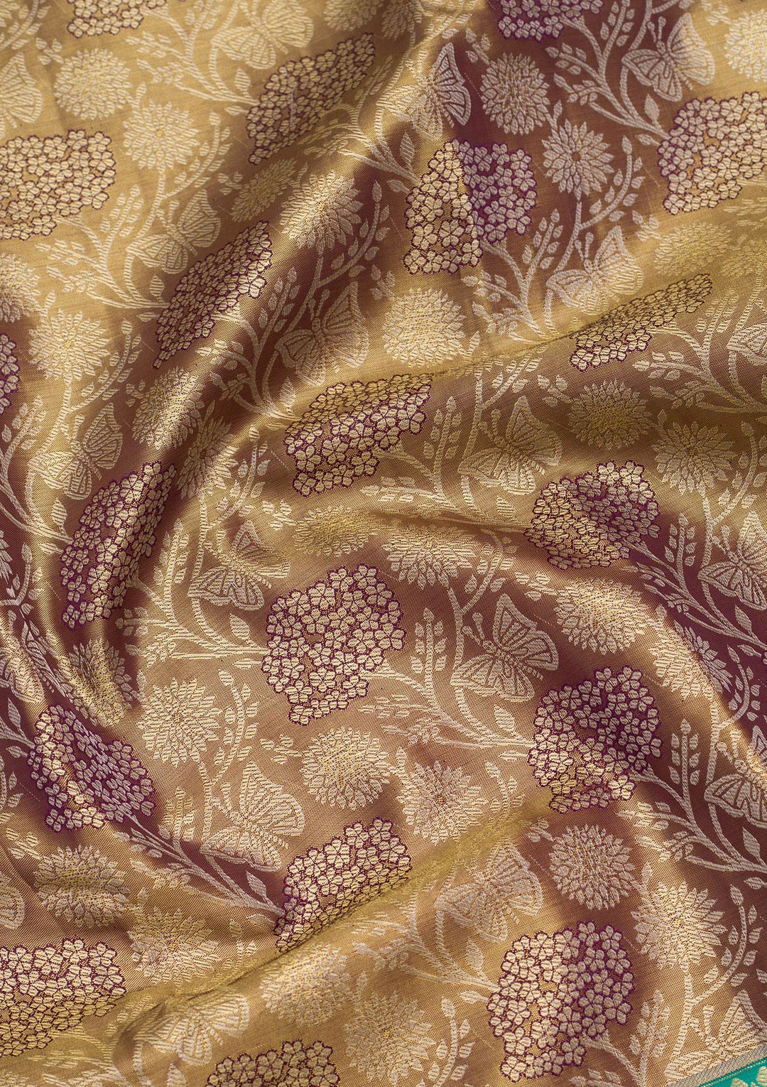 Mauve Zariwork Tissue Silk Saree-Koskii