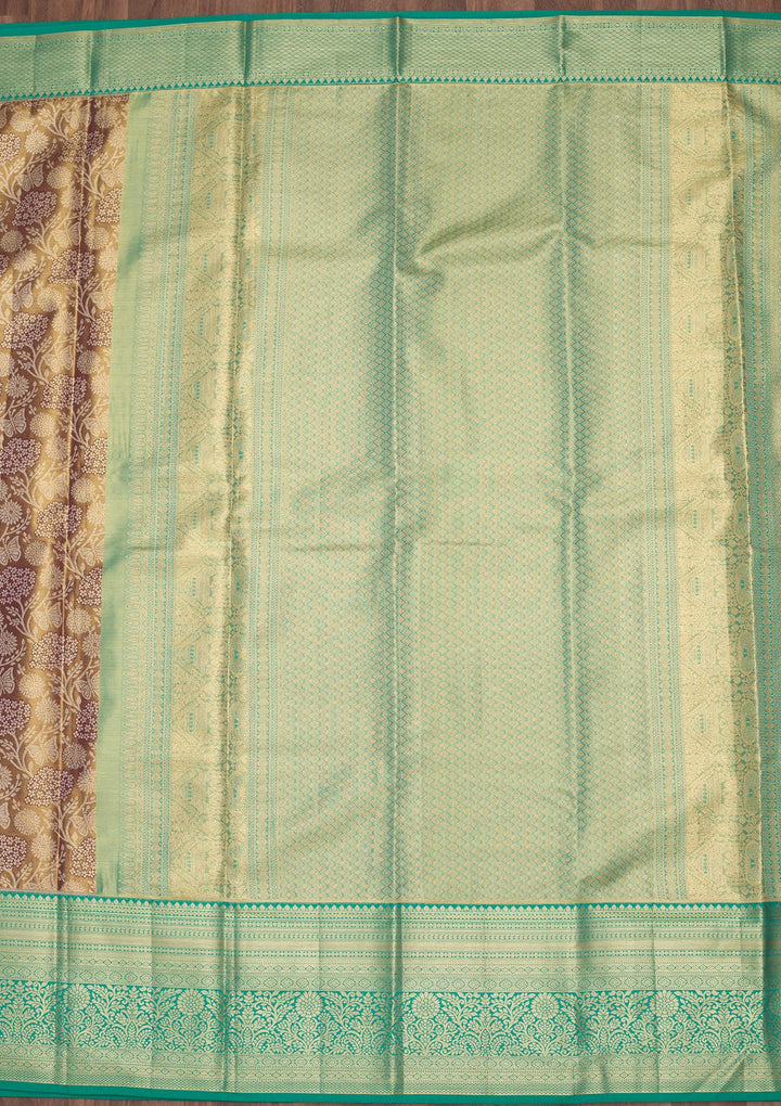 Mauve Zariwork Tissue Silk Saree-Koskii
