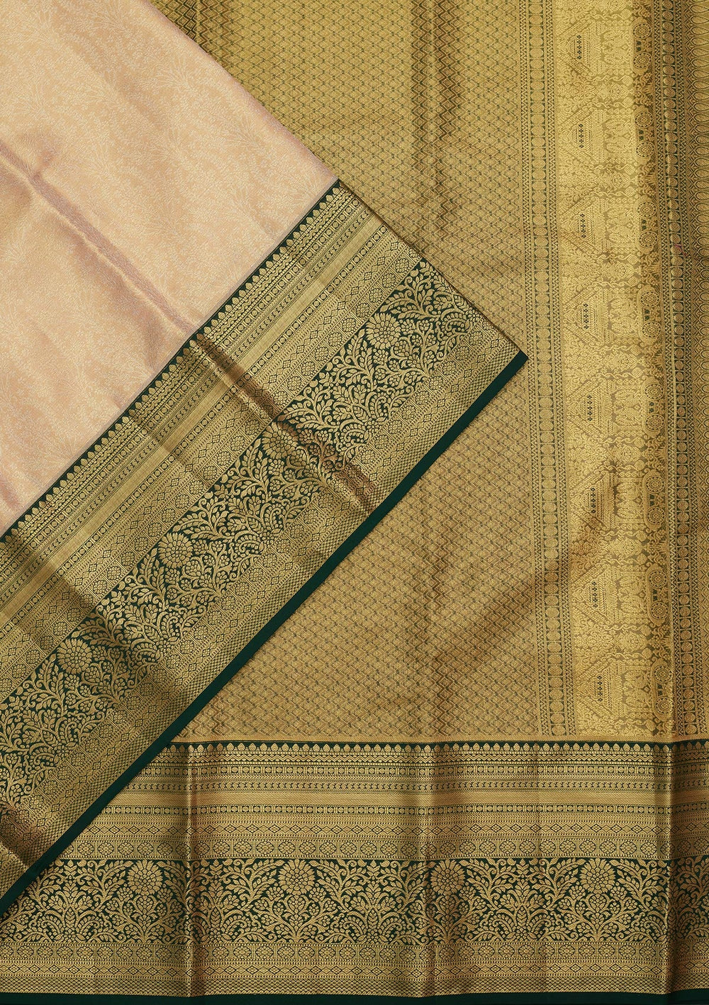 Gold Zariwork Tissue Silk Saree-Koskii