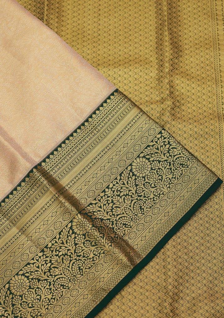 Gold Zariwork Tissue Silk Saree-Koskii