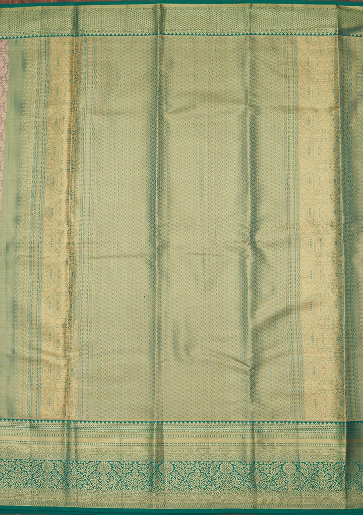 Grey Zariwork Tissue Silk Saree-Koskii