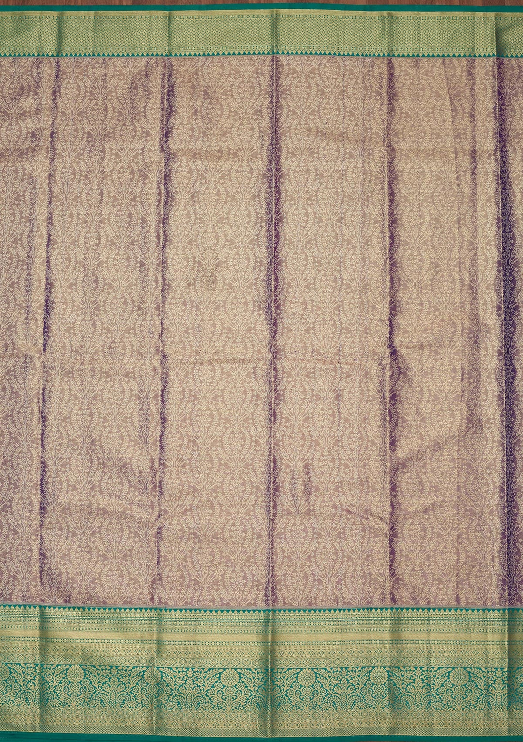 Grey Zariwork Tissue Silk Saree-Koskii