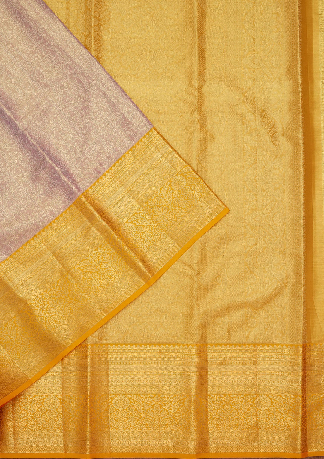 Mauve Zariwork Tissue Silk Saree-Koskii