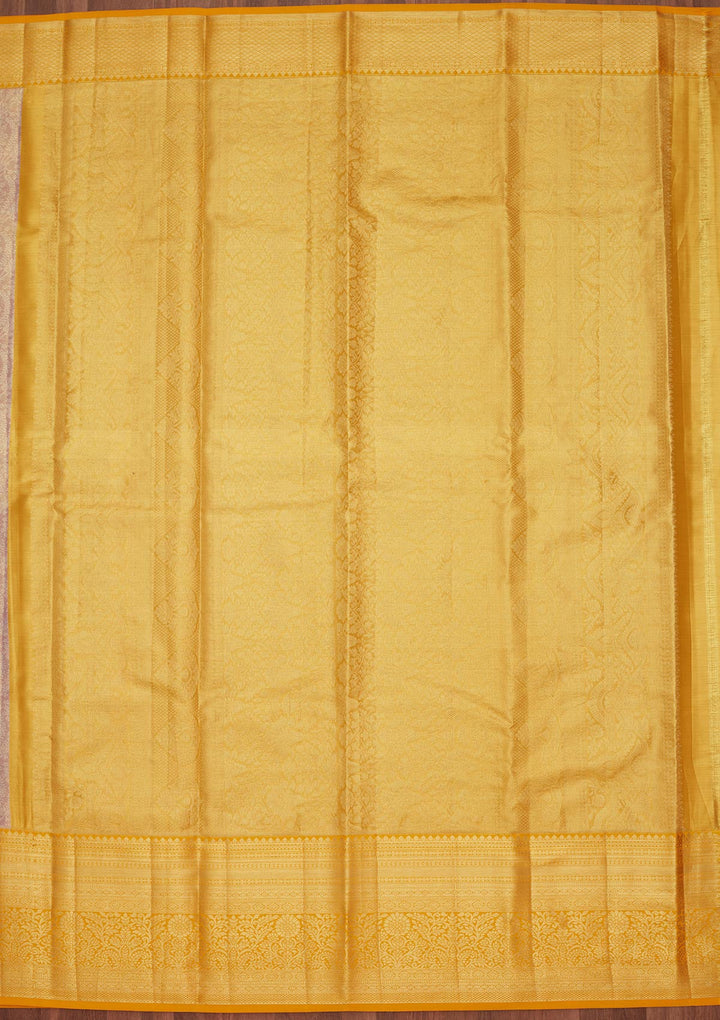 Mauve Zariwork Tissue Silk Saree-Koskii