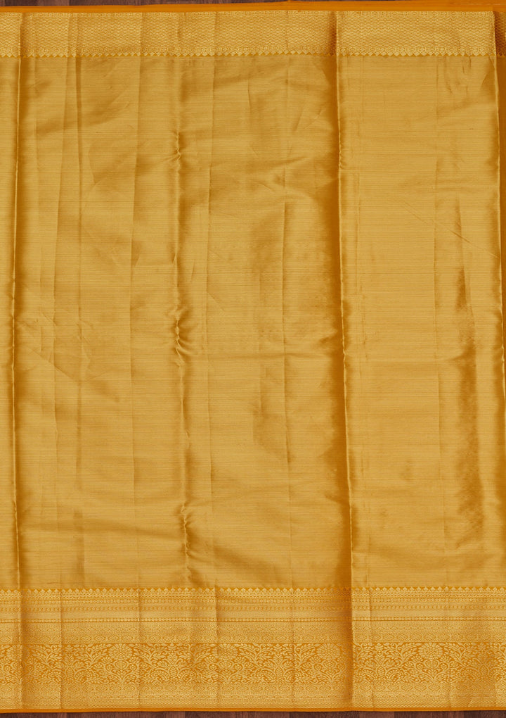 Brown Zariwork Tissue Silk Saree-Koskii