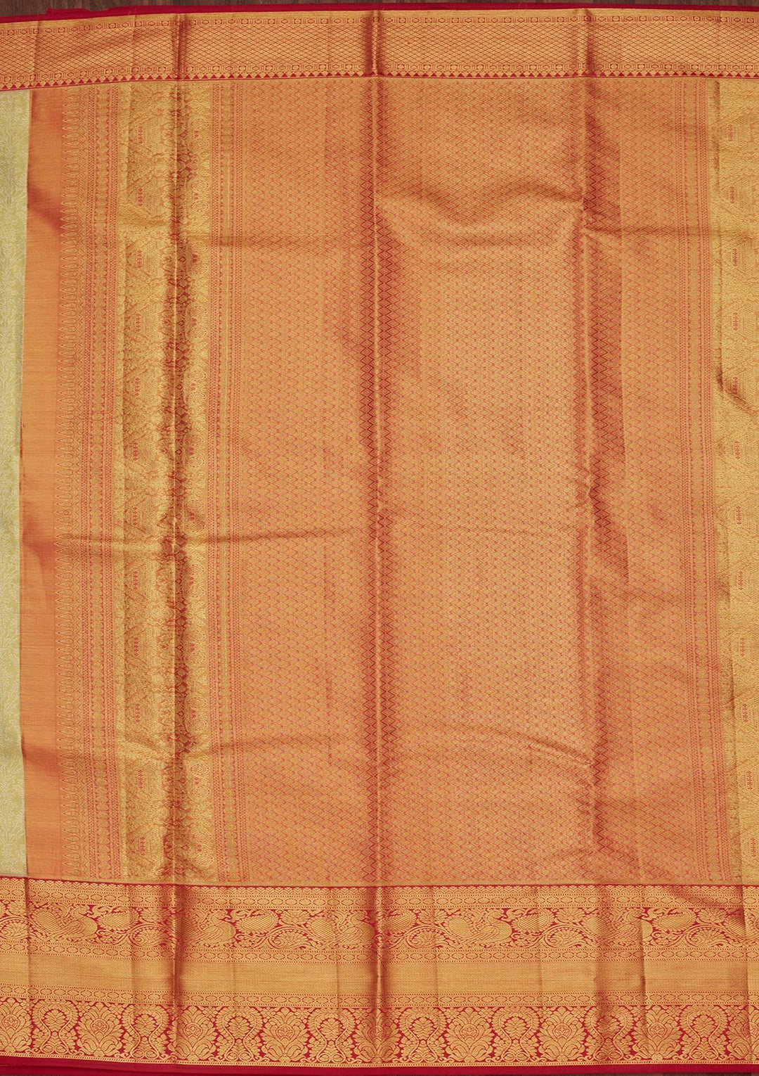 Pista Green Zariwork Tissue Silk Saree-Koskii