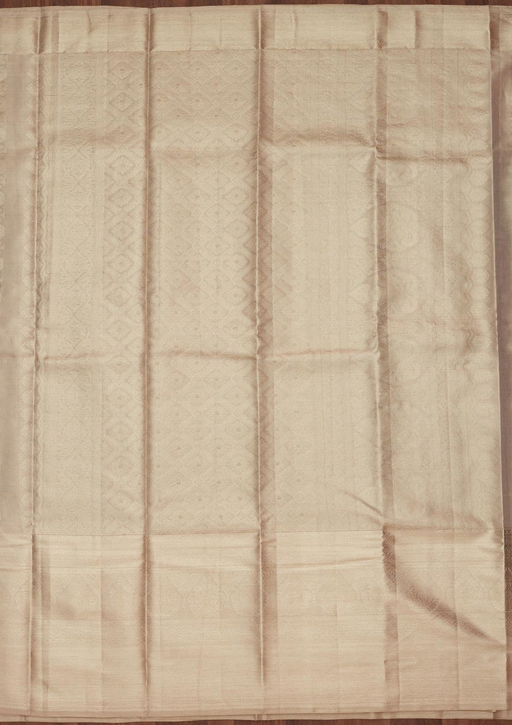 Gold Zariwork Tissue Silk Saree-Koskii