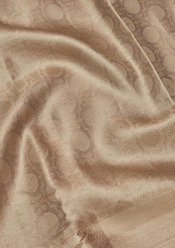 Gold Zariwork Tissue Silk Saree-Koskii