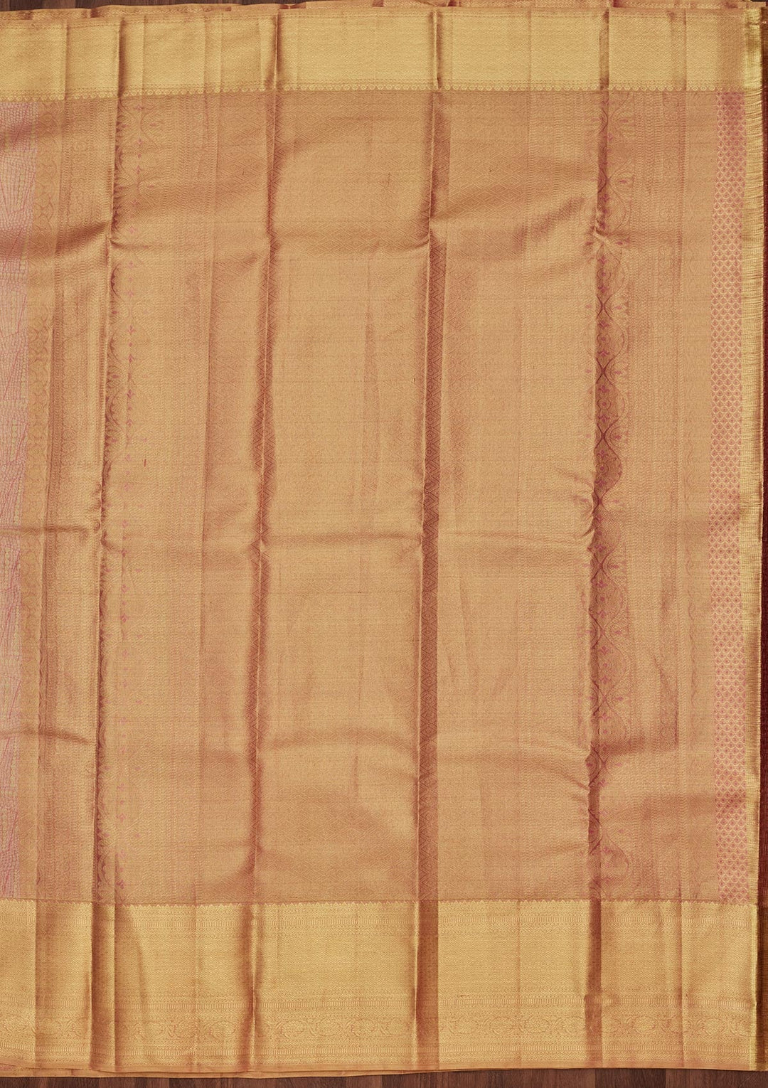 Rani Pink Zariwork Tissue Silk Saree-Koskii