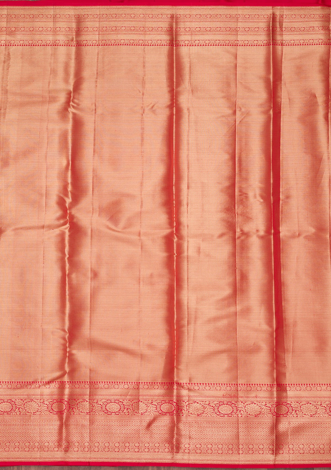Rust Zariwork Tissue Silk Saree-Koskii