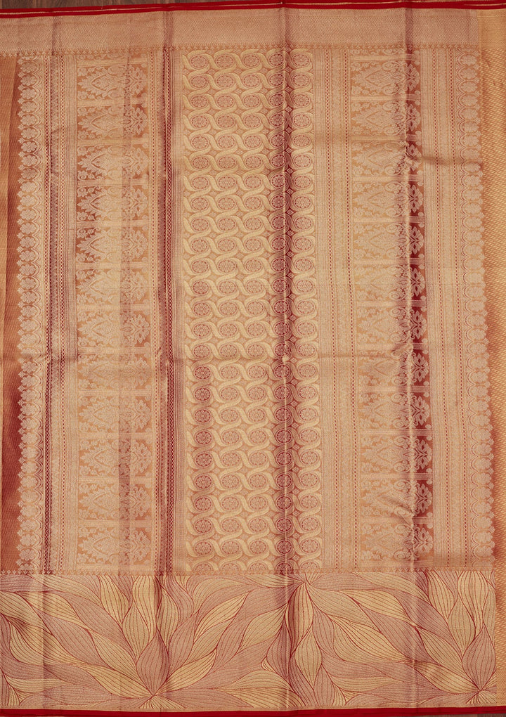 Mauve Zariwork Tissue Silk Saree-Koskii