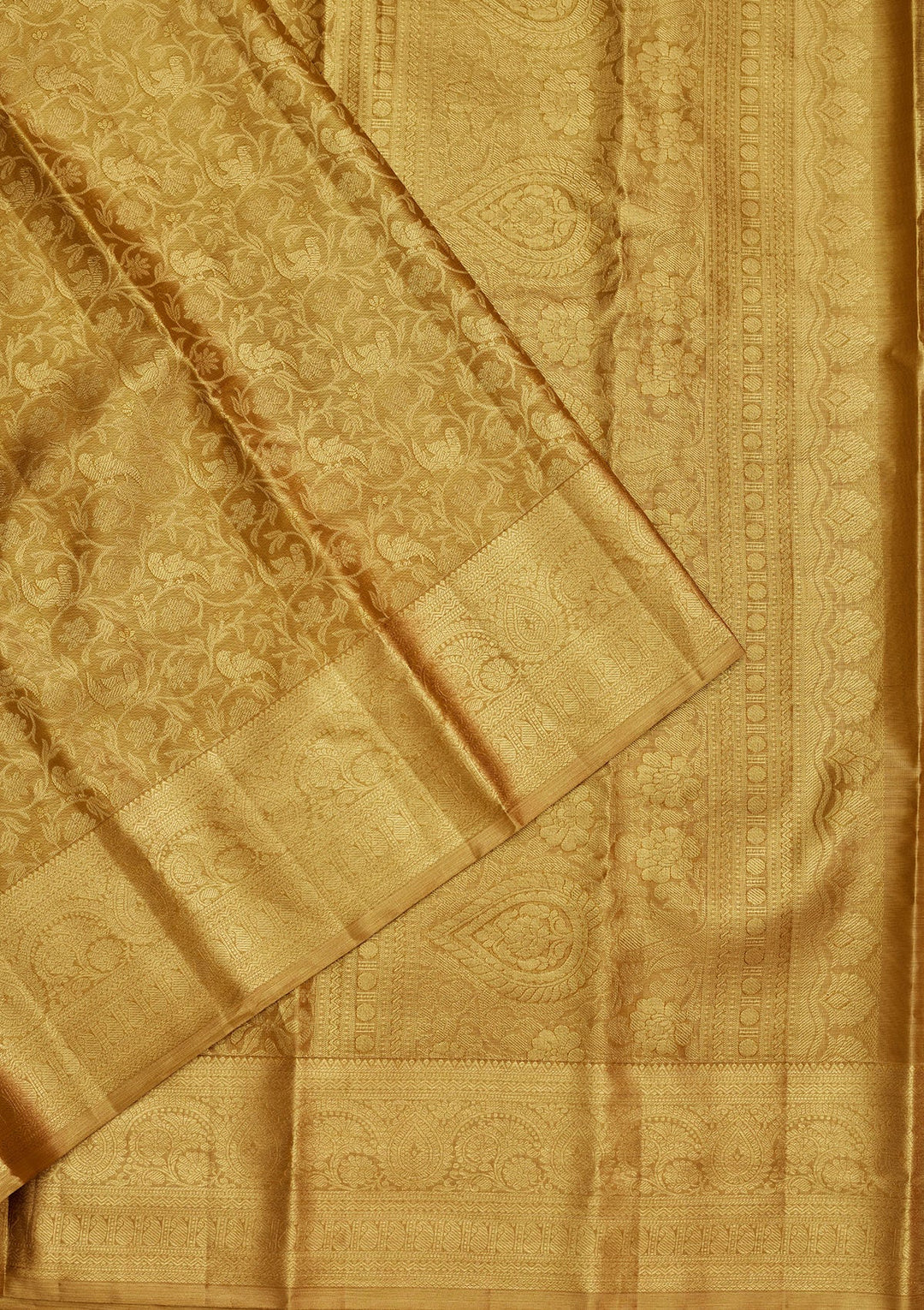 Gold Zariwork Tissue Silk Saree-Koskii