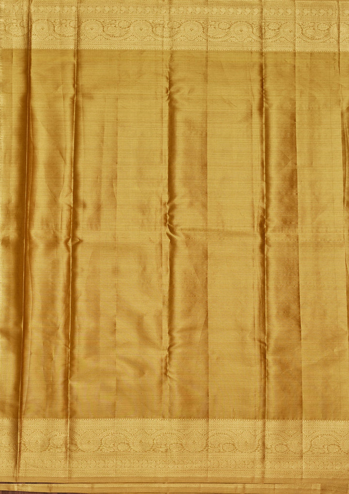 Gold Zariwork Tissue Silk Saree-Koskii