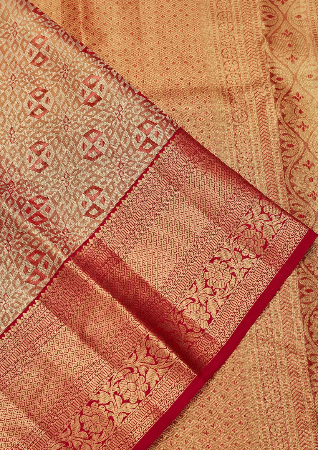 Mauve Zariwork Tissue Silk Saree-Koskii