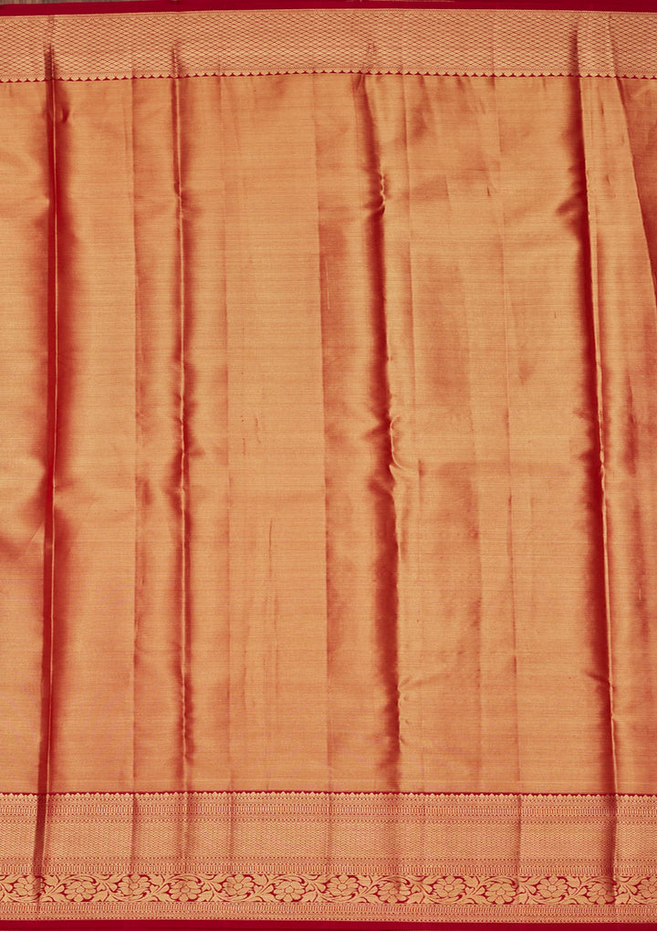 Mauve Zariwork Tissue Silk Saree-Koskii