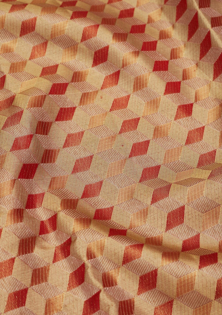 Multi Zariwork Tissue Silk Saree-Koskii