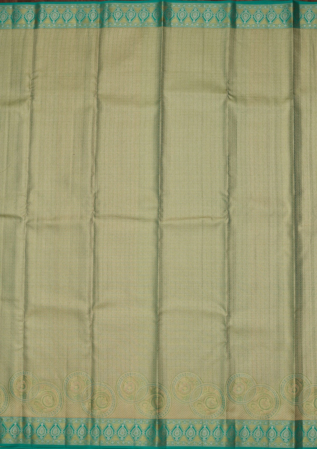 Pista Green Zariwork Tissue Silk Saree-Koskii