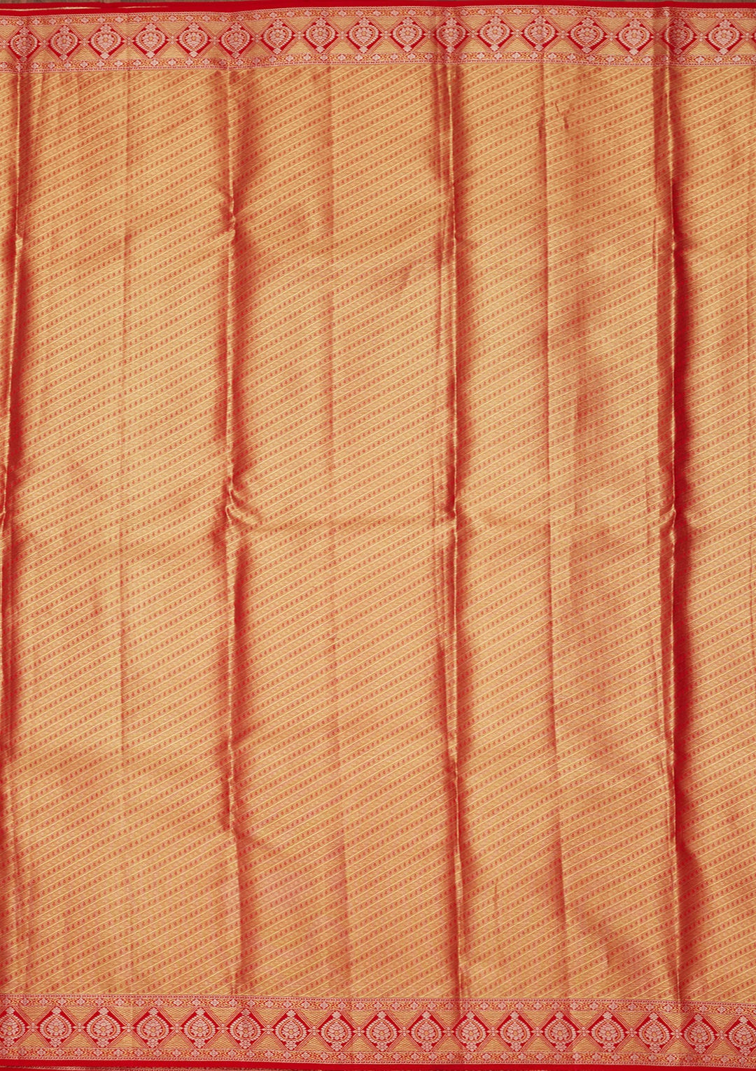Rust Zariwork Tissue Silk Saree-Koskii