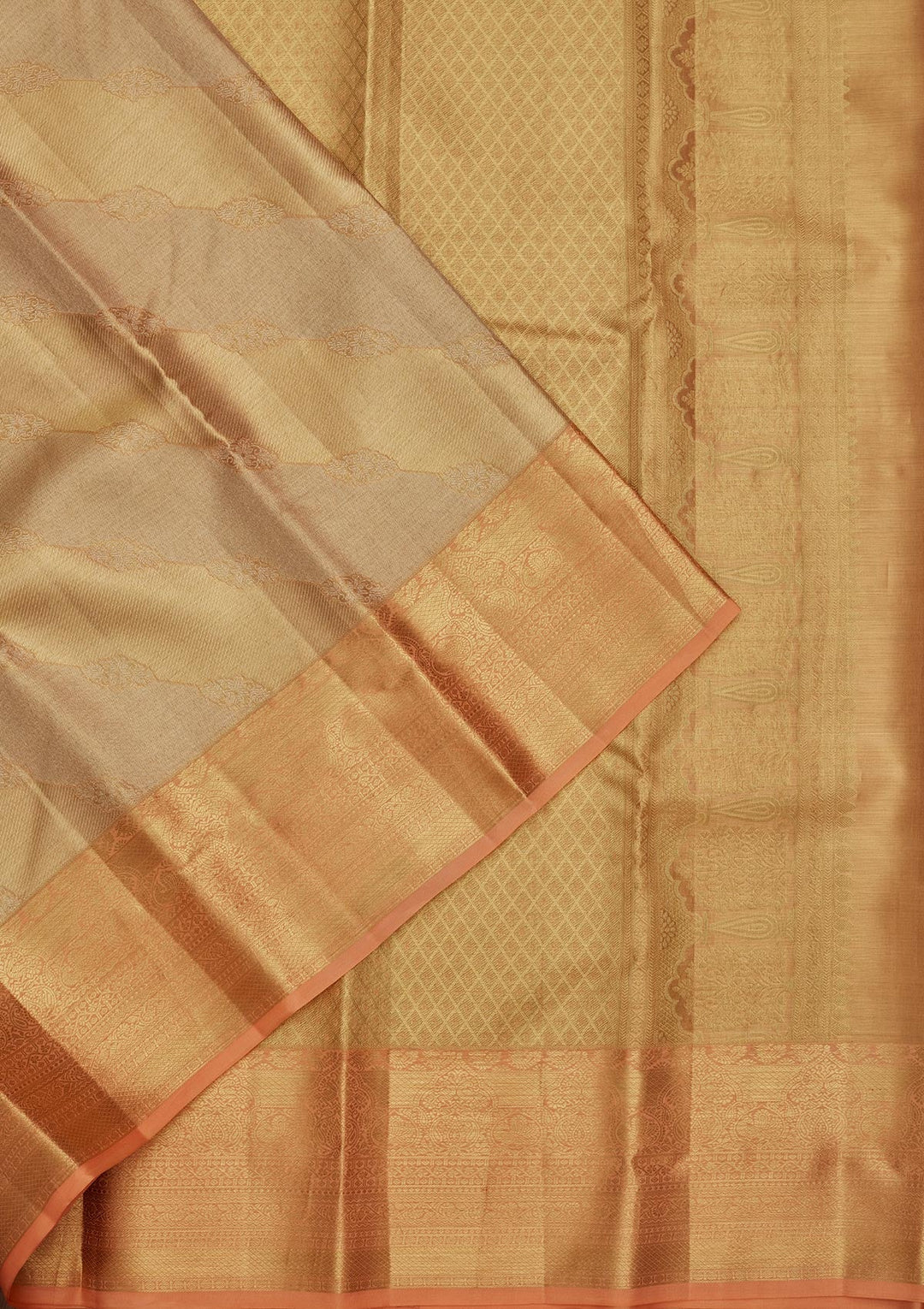 Multi Zariwork Tissue Silk Saree-Koskii