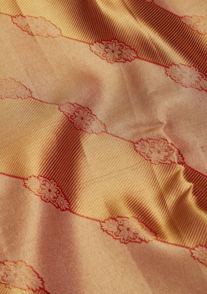 Multi Zariwork Tissue Silk Saree-Koskii
