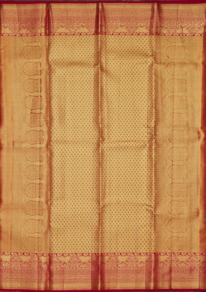 Multi Zariwork Tissue Silk Saree-Koskii