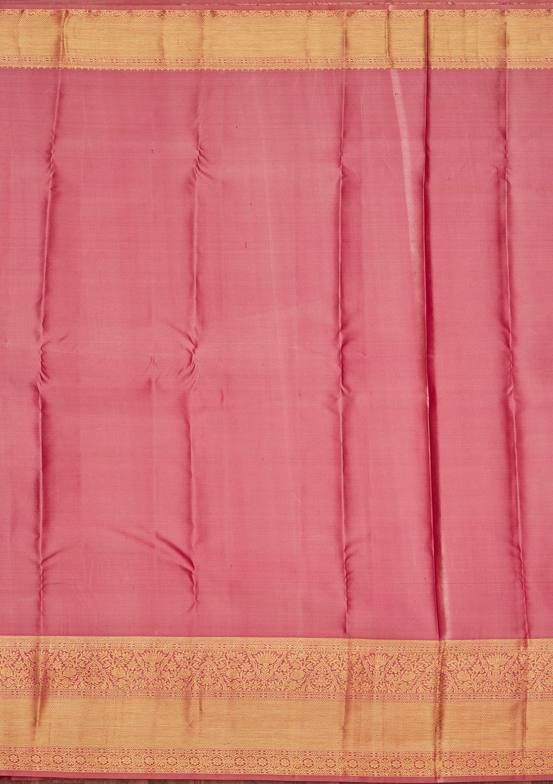 Onion Pink Zariwork Pure Silk Saree-Koskii