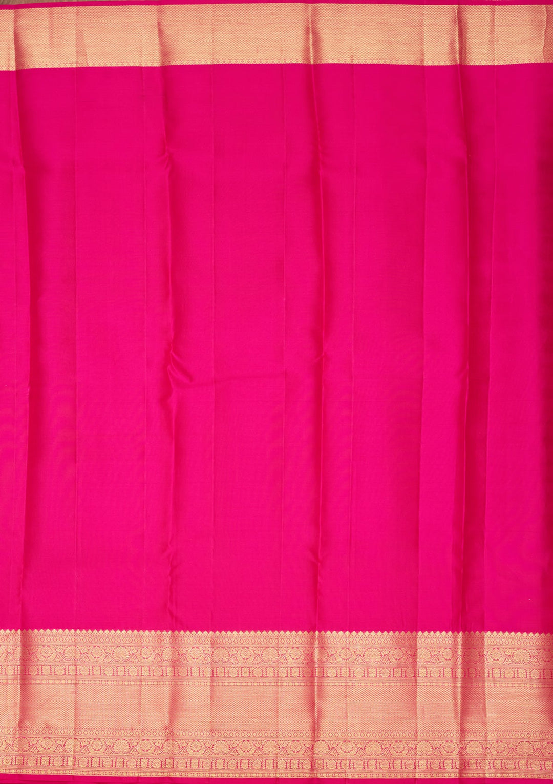 Rani Pink Zariwork Pure Silk Saree-Koskii