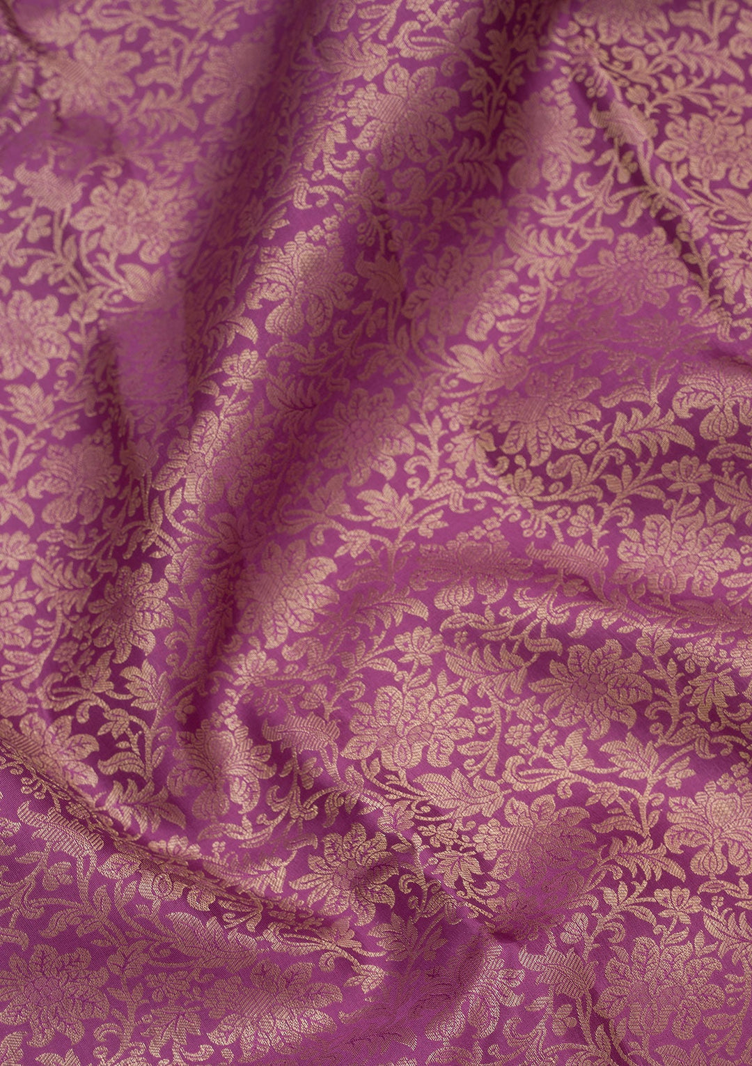 Purple Zariwork Pure Silk Saree-Koskii