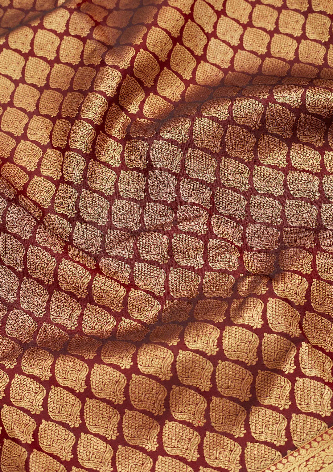 Brown Zariwork Pure Silk Saree-Koskii