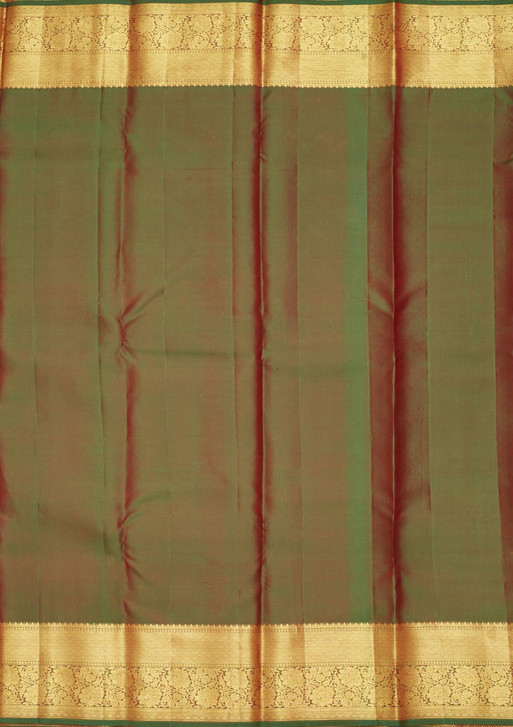 Red Zariwork Pure Silk Saree-Koskii