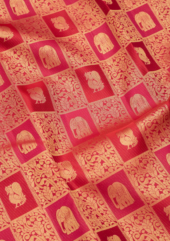 Multi Zariwork Pure Silk Saree-Koskii