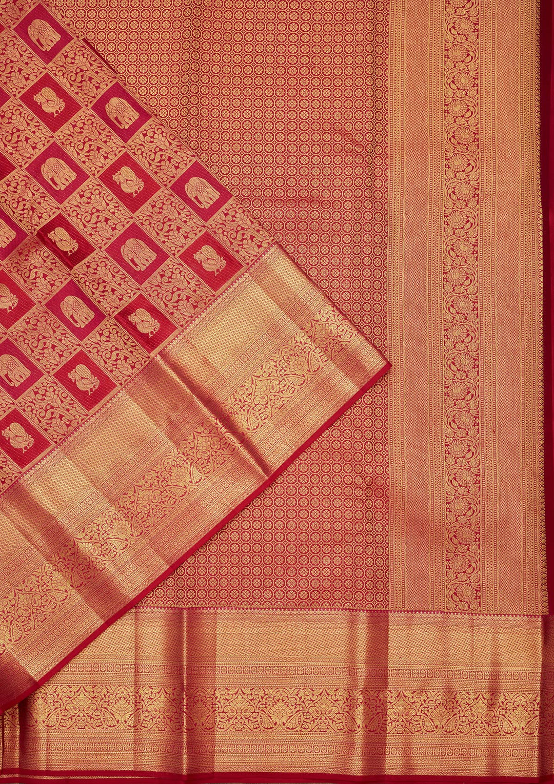 Multi Zariwork Pure Silk Saree-Koskii
