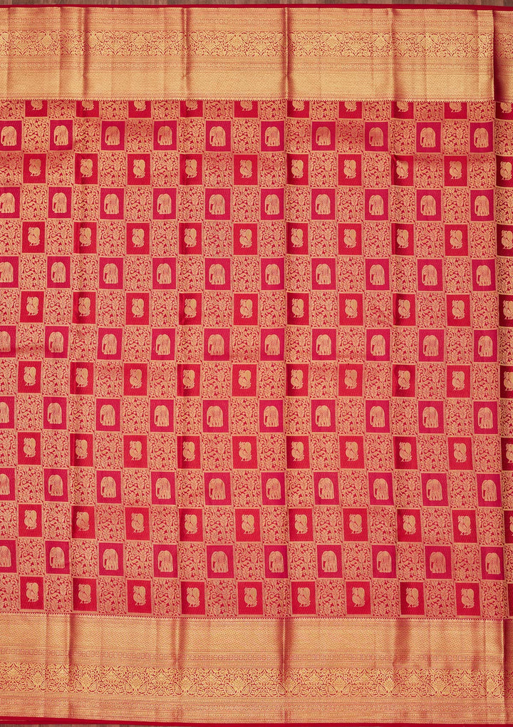 Multi Zariwork Pure Silk Saree-Koskii