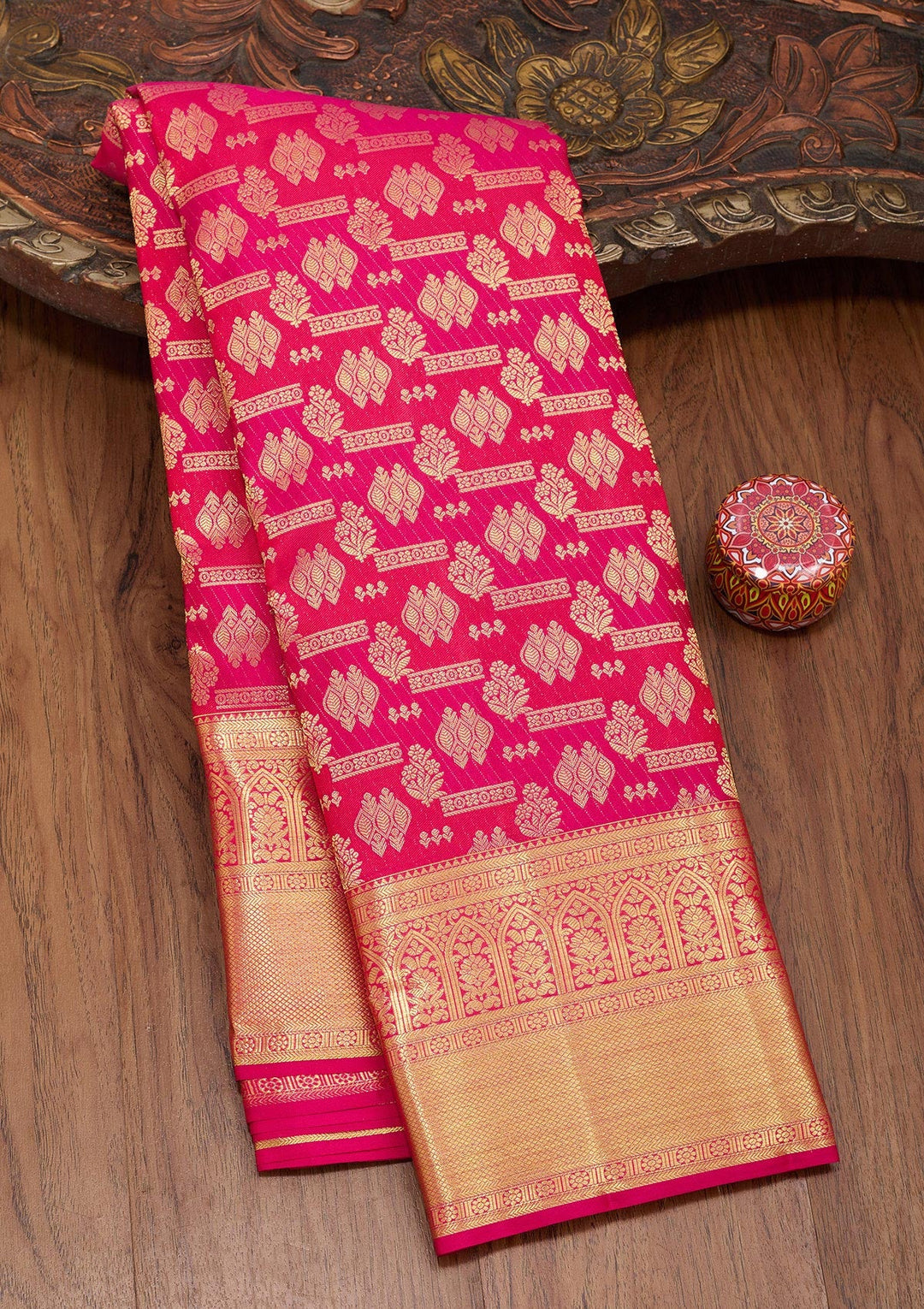 Multi Zariwork Pure Silk Saree-Koskii