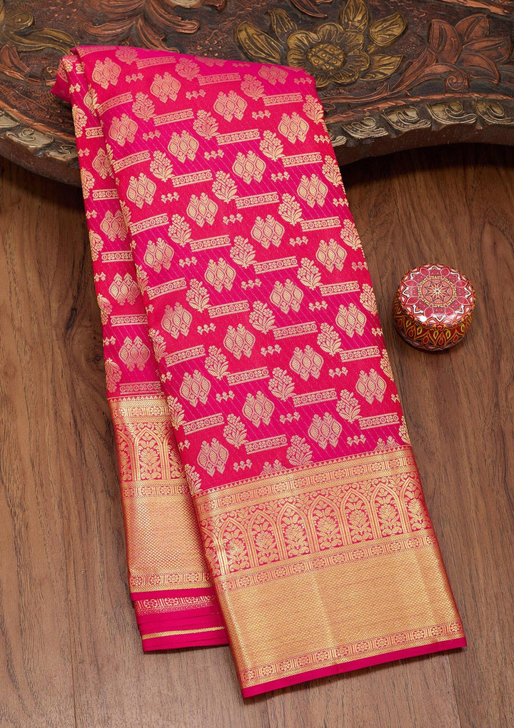 Multi Zariwork Pure Silk Saree-Koskii