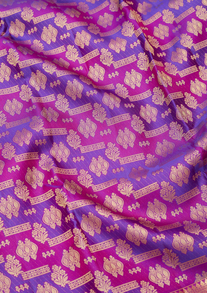 Multi Zariwork Pure Silk Saree-Koskii