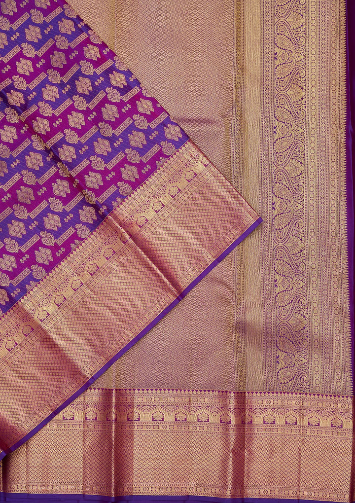 Multi Zariwork Pure Silk Saree-Koskii