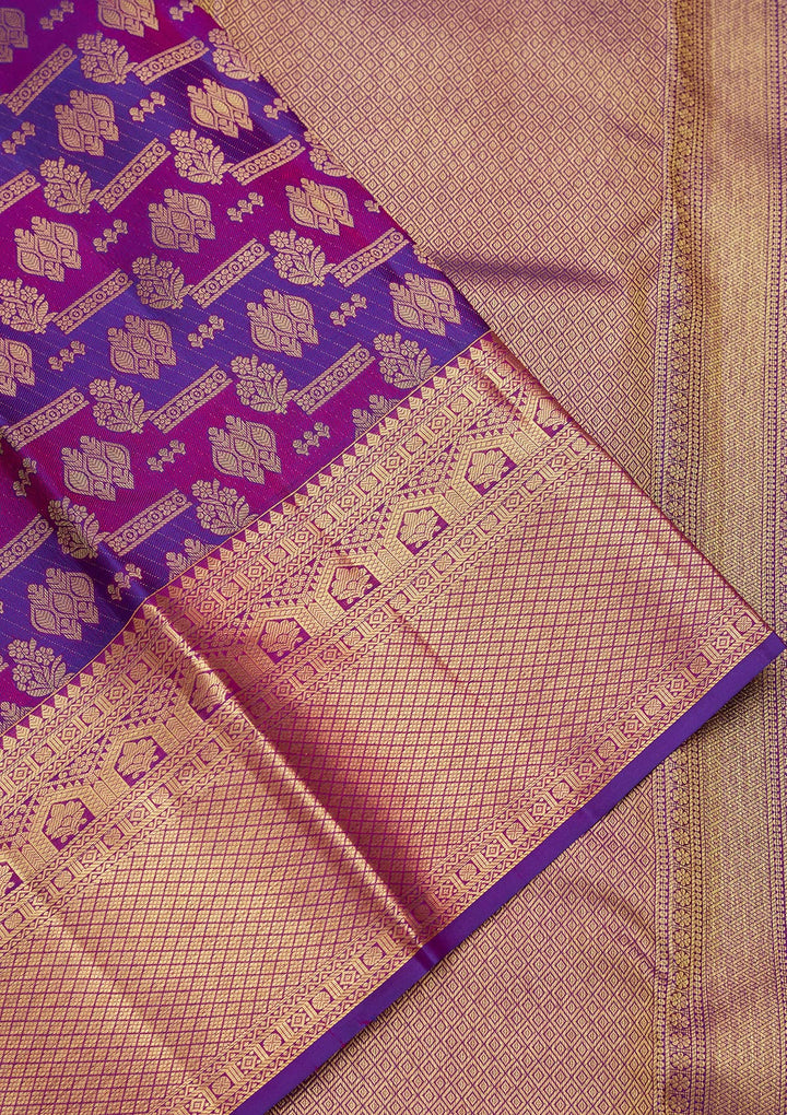 Multi Zariwork Pure Silk Saree-Koskii