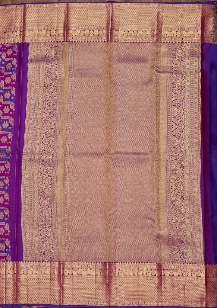 Multi Zariwork Pure Silk Saree-Koskii