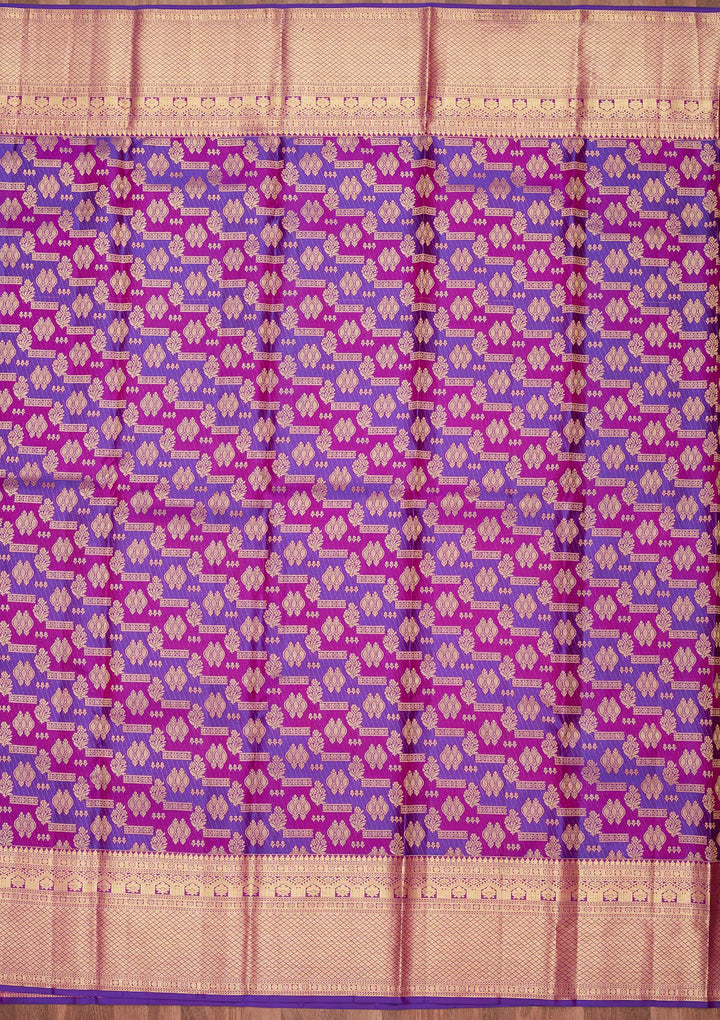Multi Zariwork Pure Silk Saree-Koskii