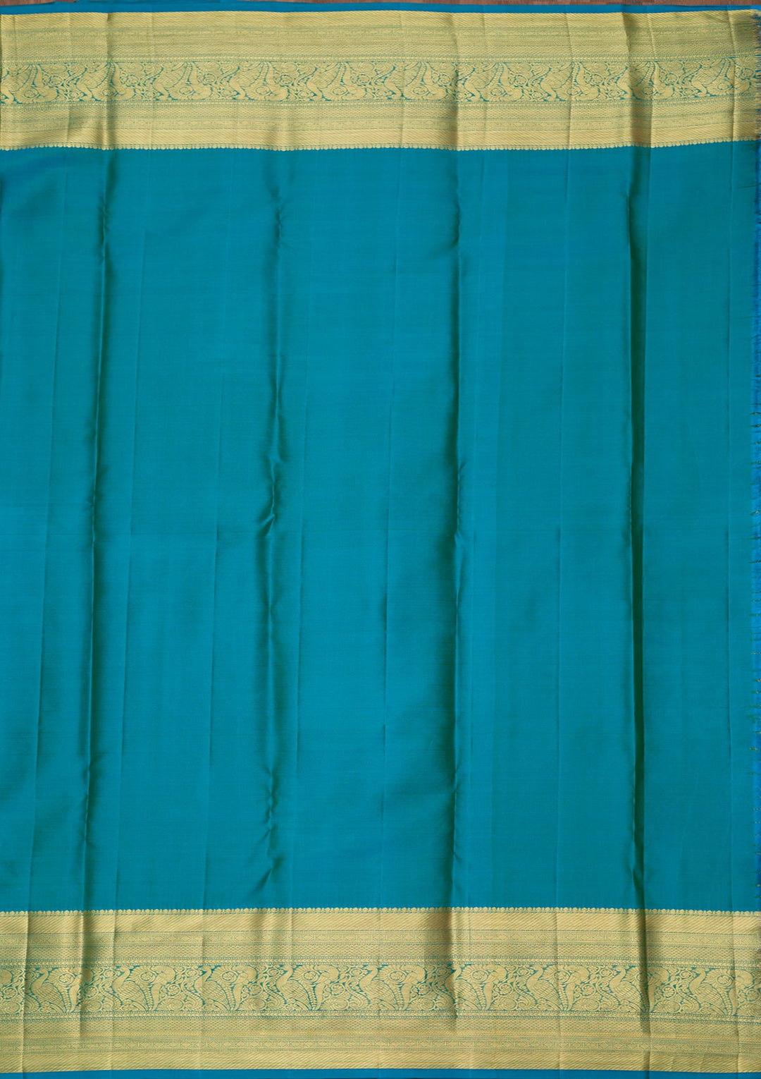 Turquoise Blue Dharmavaram Pure Silk Saree