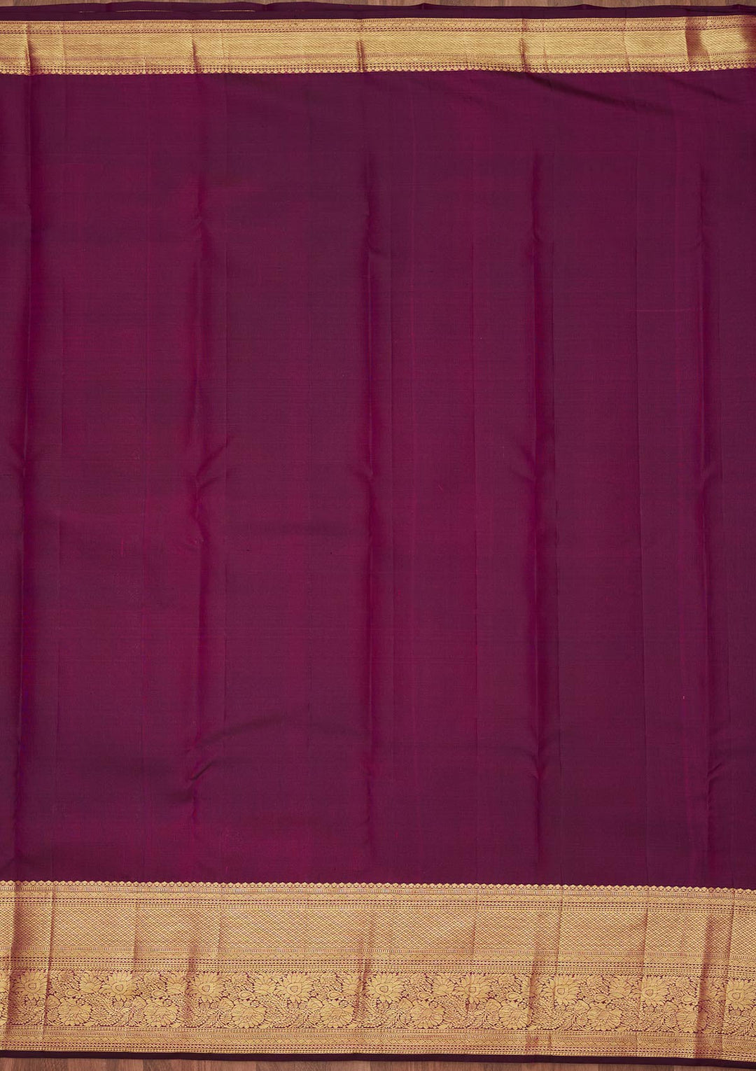 Purple Zariwork Pure Silk Saree-Koskii