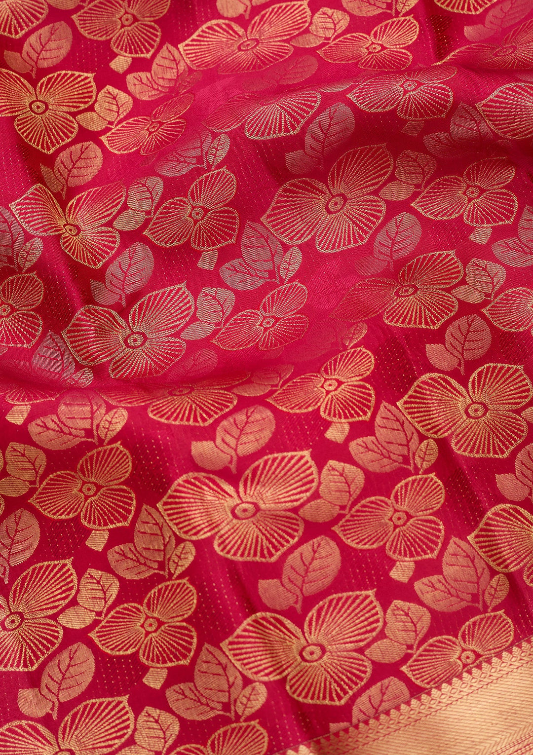 Rani Pink Dharmavaram Pure Silk Saree