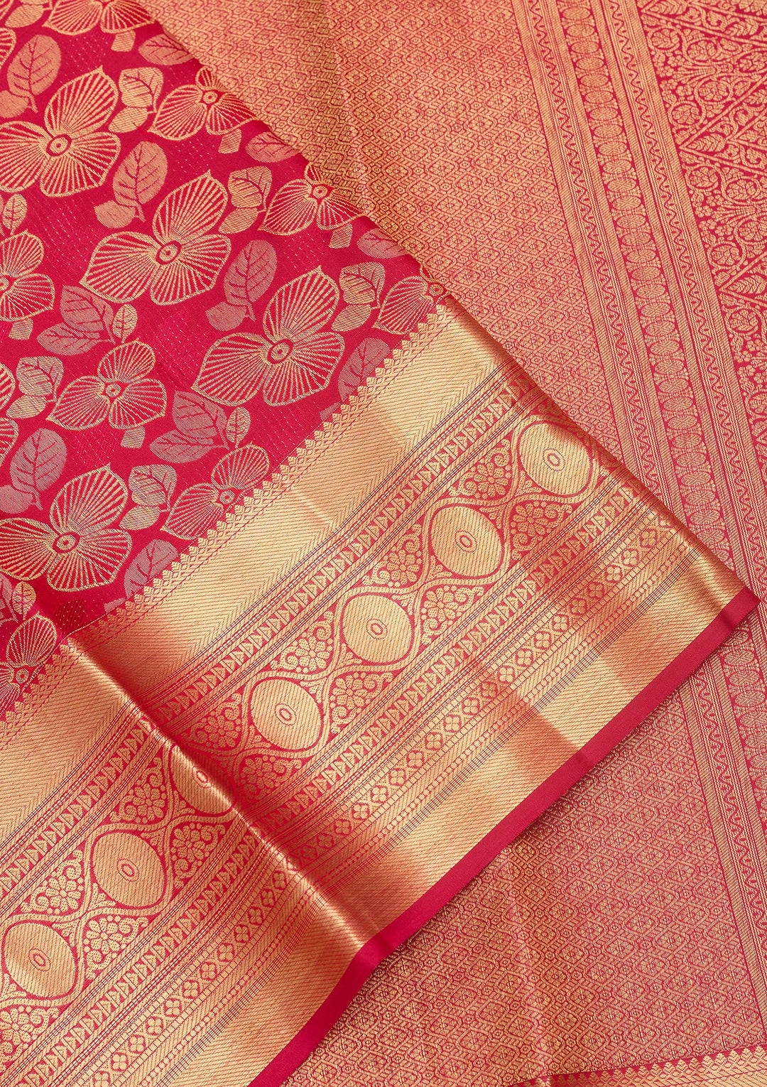 Rani Pink Dharmavaram Pure Silk Saree
