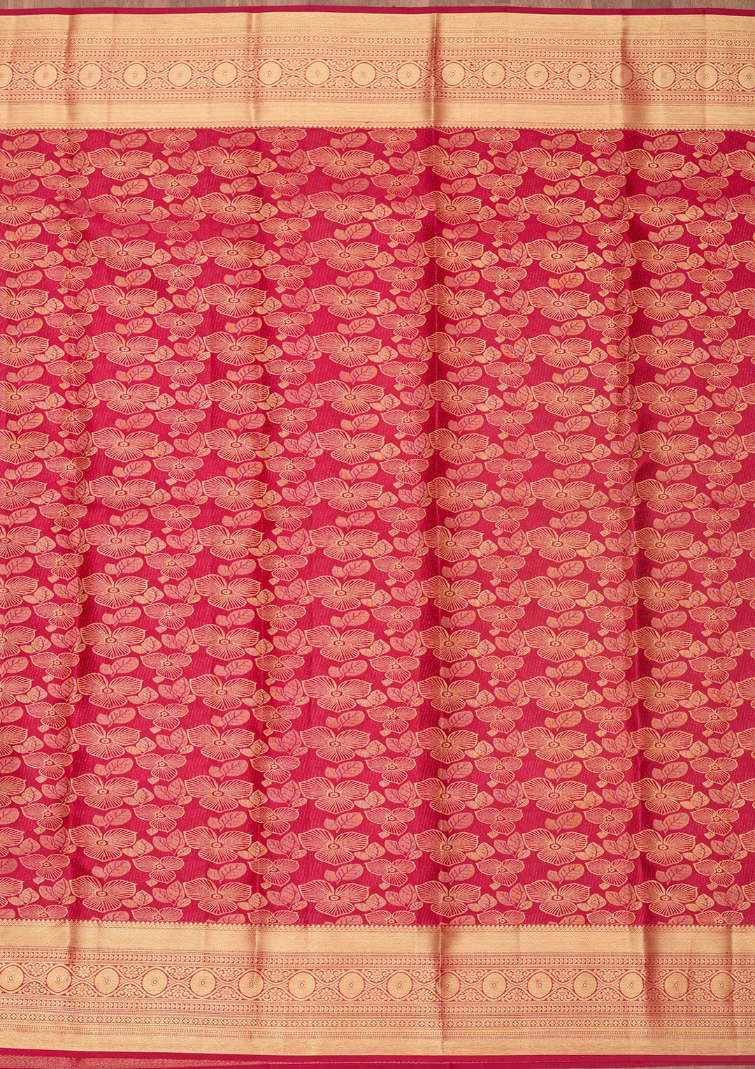 Rani Pink Dharmavaram Pure Silk Saree