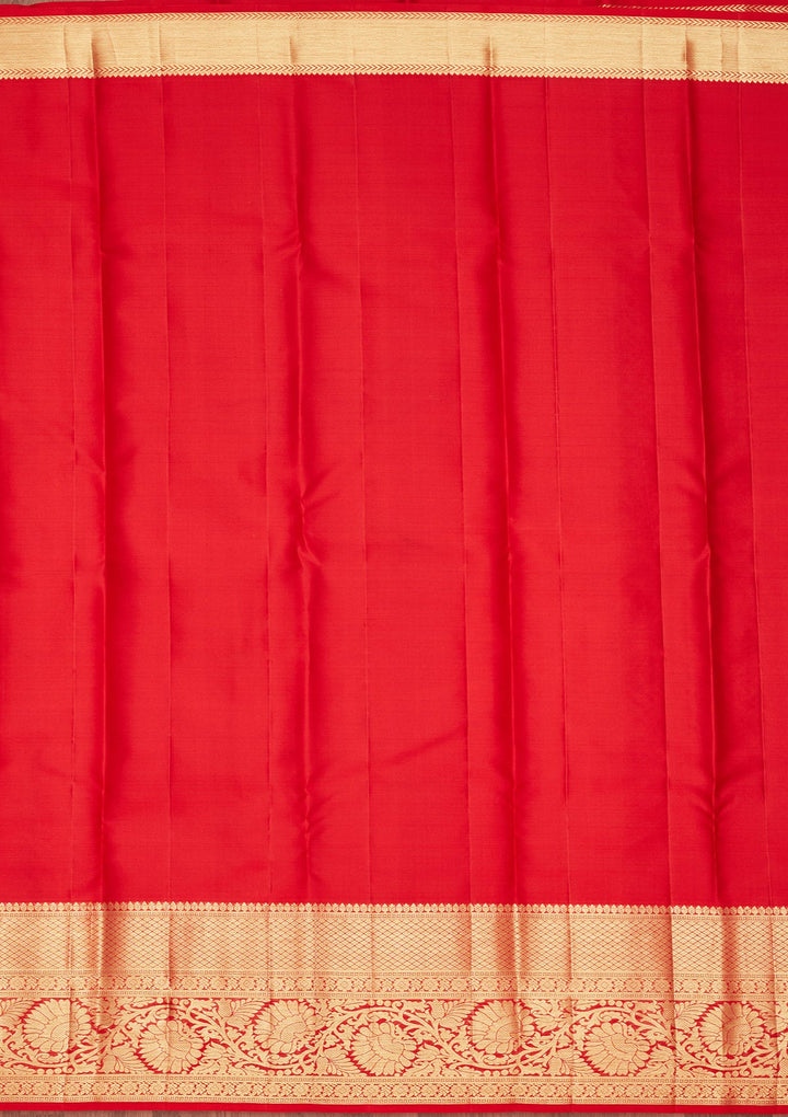 Maroon Zariwork Pure Silk Saree-Koskii