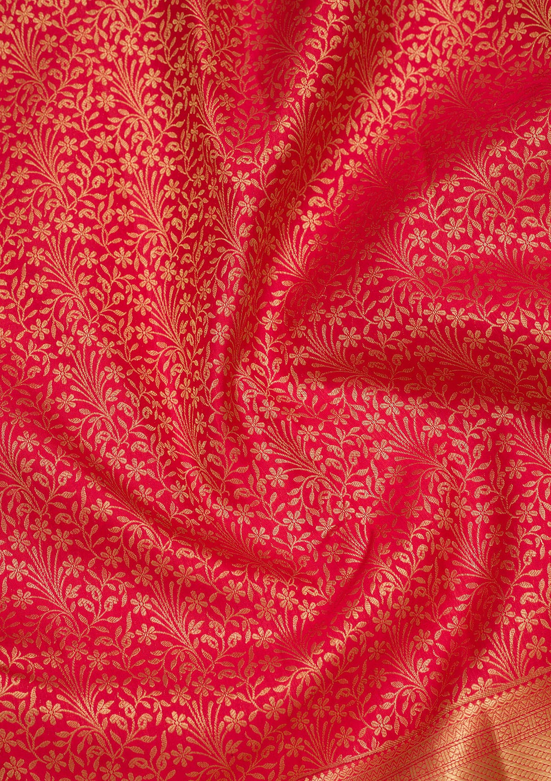 Maroon Zariwork Pure Silk Saree-Koskii