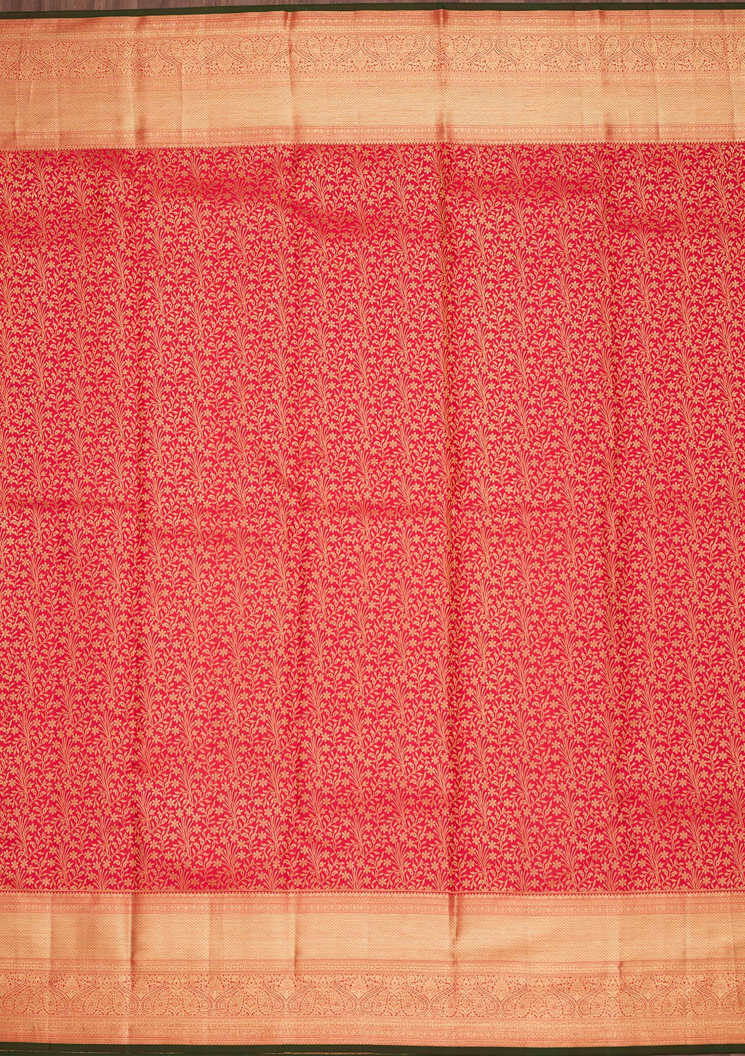 Maroon Zariwork Pure Silk Saree-Koskii