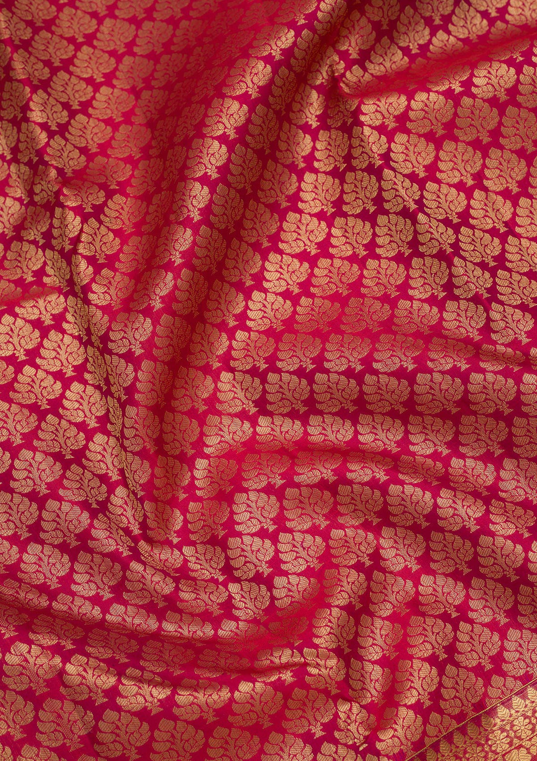 Maroon Zariwork Pure Silk Saree-Koskii