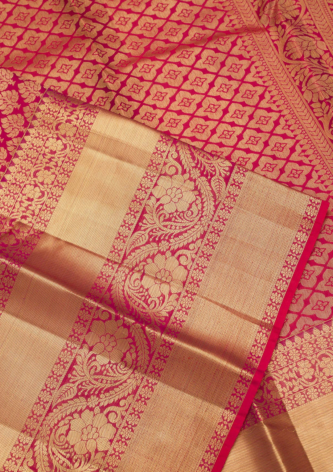 Maroon Zariwork Pure Silk Saree-Koskii